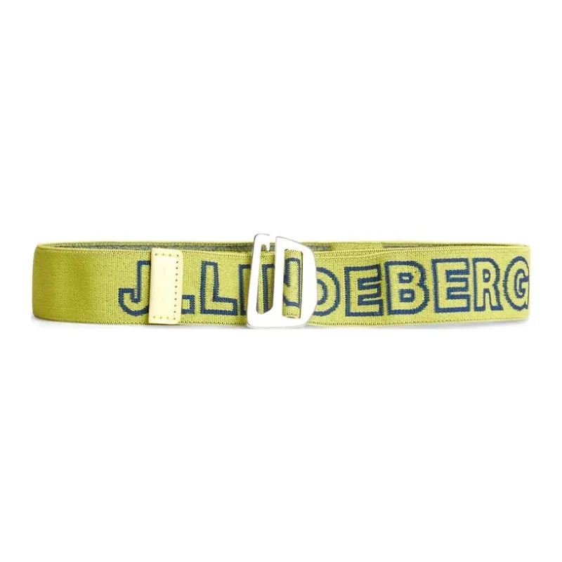 J.Lindeberg Badge Embroidery Polyester Other Belts Men's Green Width 3.5CM-0