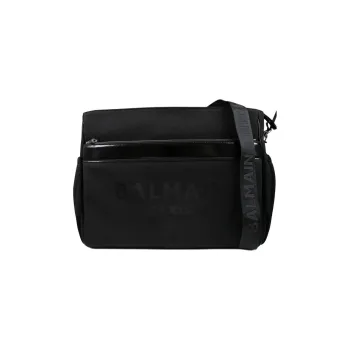 BALMAIN Logo Printed Zipped Changing Bag