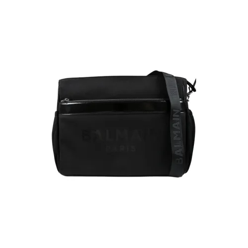 BALMAIN Kids Logo-print Quilted Changing Bag