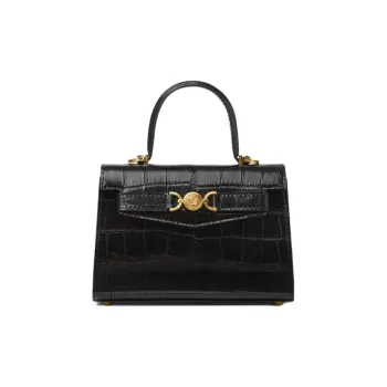 FANSIZHE Medusa '95 Calfskin Shoulder Bag, Crossbody Bag, Handbag Small Size Women's Black