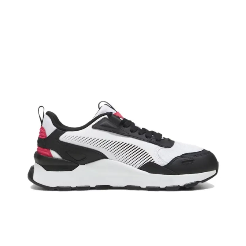 PUMA RS 3.0 Cushioning, Slip Resistant, And Abrasion Resistant Low Top Casual Running Shoes Unisex White Black-1