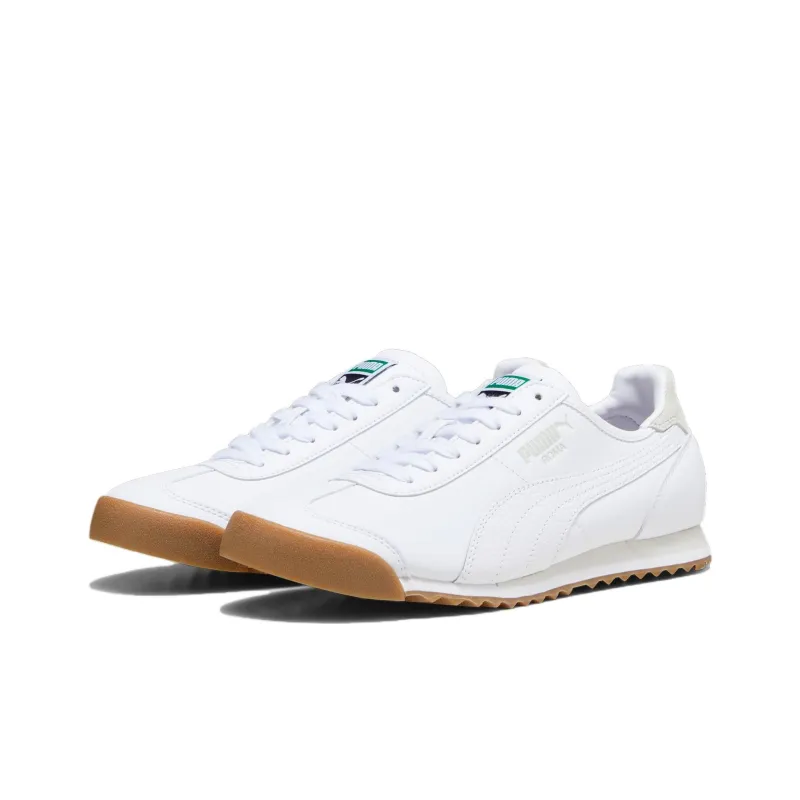 PUMA Roma Anti Slip Wear Resistant Low Top Casual Shoes Unisex White-2