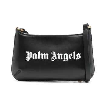 PALM ANGELS Logo Printed Zipped Crossbody Bag