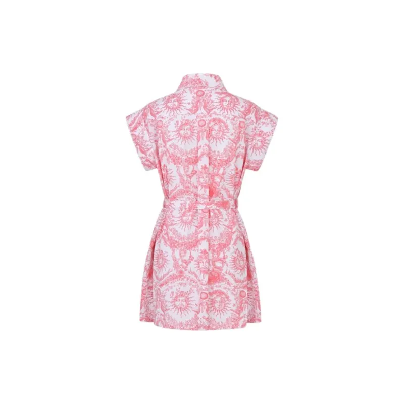 DIOR All Over Printed Belted Dress-1