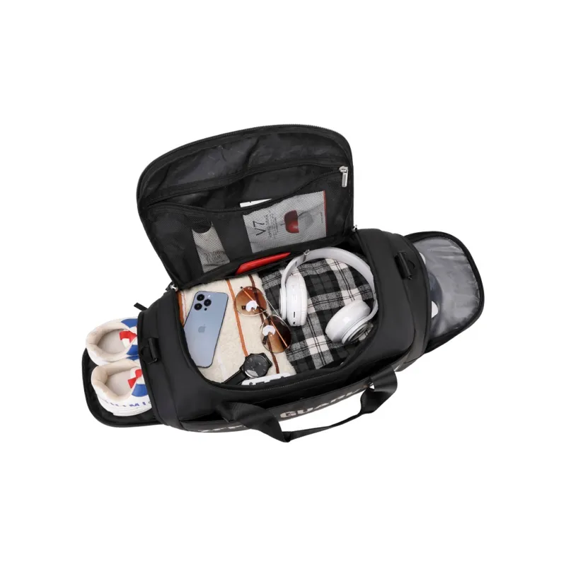 ZUOFEIFAN Fabric Travel Bag Large Size Unisex Black-2