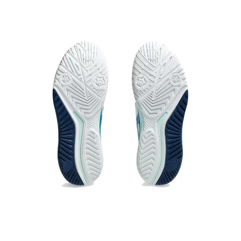 Asics Gel Resolution 9 White Teal Blue Women's-4