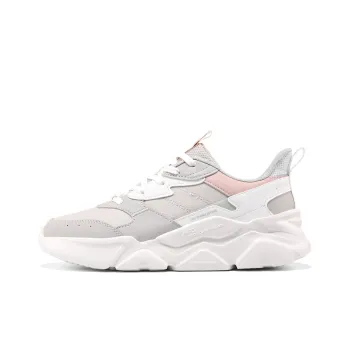 361° Cushioned Waterproof And Breathable Low Top Casual Shoes Women's Gray Pink