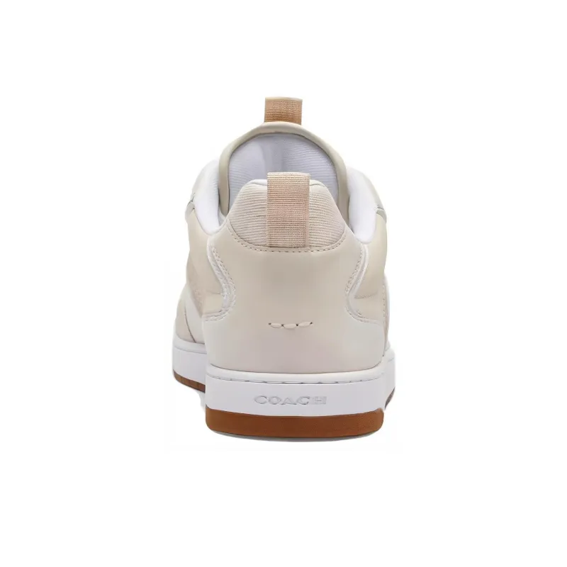 COACH Low Top Skateboard Shoes Men's Beige-4