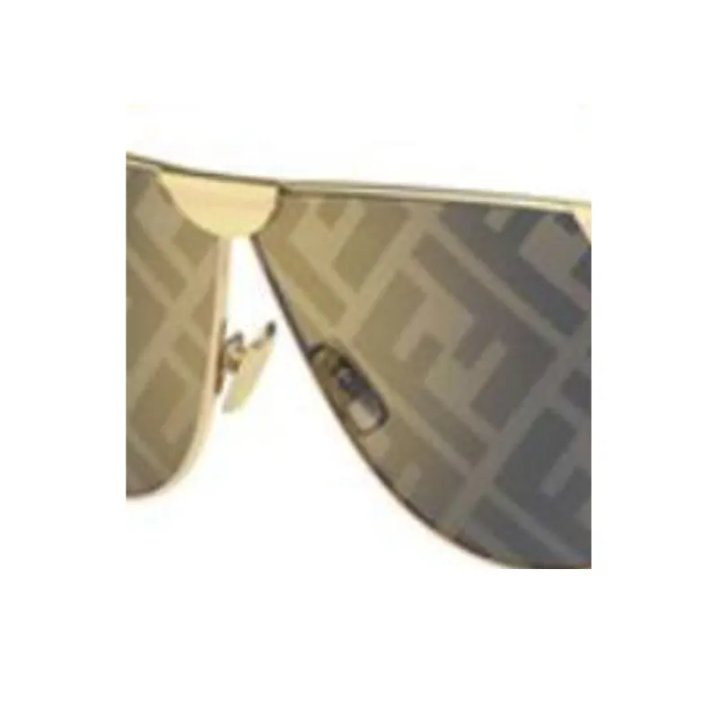 FENDI Oval Sunglasses Women's Gold-2