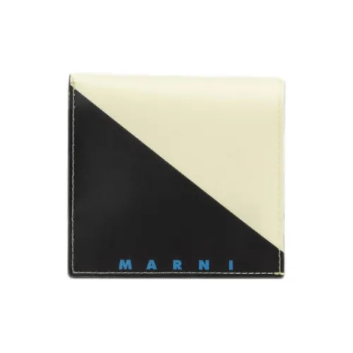 MARNI Tribeca Polyurethane And Polyester Blend Wallet Men's Black & Ecru