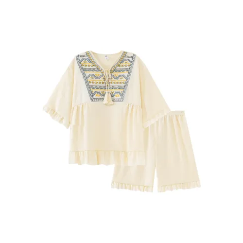 O'MESIK Pajama Set Women's Ecru