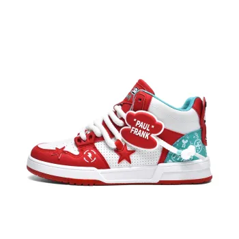 PAUL FRANK Coverage Anti-Slip And Wear-Resistant High-Top Skateboard Shoes Unisex