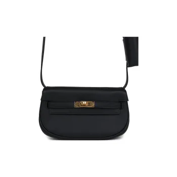 HERMES Kelly Swift Calfskin Kelly Bag Crossbody Bag Shoulder Bag Women's 89 Noir Black