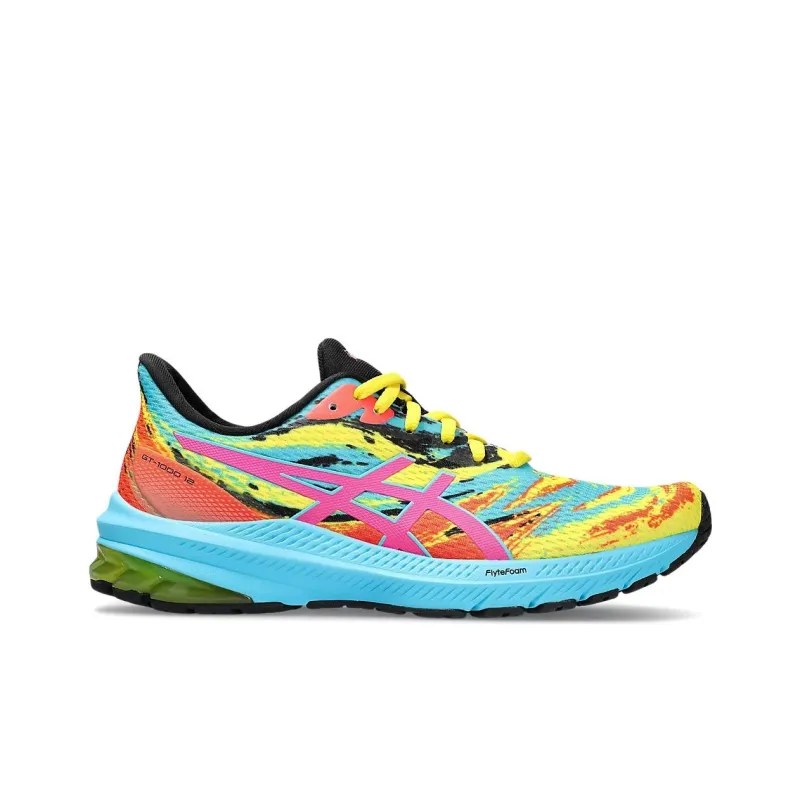 Asics GT 1000 12 Vibrant Yellow Hot Pink Women's-1
