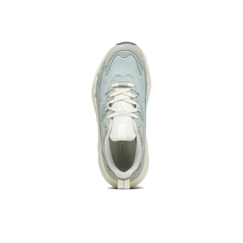 PUMA Spina Nitro Tonal Anti Slip Wear Resistant Low Top Casual Shoes Women's Gray Green-3