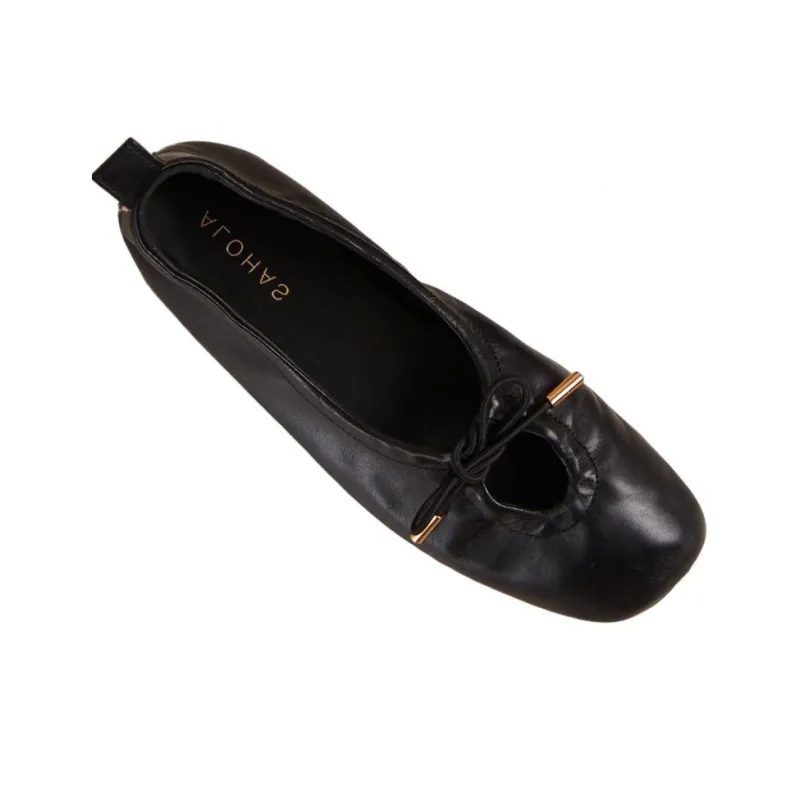 ALOHAS Casual Single Shoes 1cm Women's Black-1