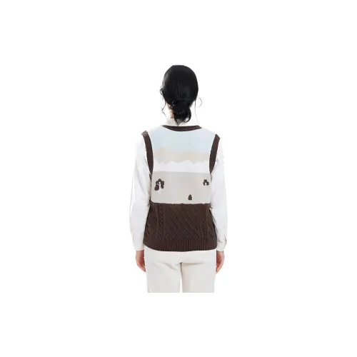 Fragment Sweater Women's Coffee Green
