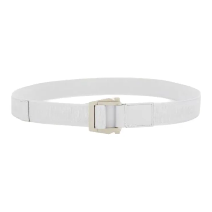FERRAGAMO Gancini Letter Print, Smooth Buckle Fabric, Calfskin Leather Belts Men's White Width 3.5CM-0