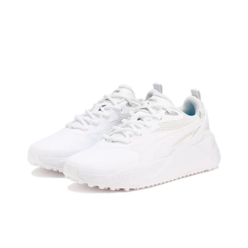 PUMA GS X Efekt Anti Slip Wear Resistant Low Top Golf Shoes Women's White Pink-3