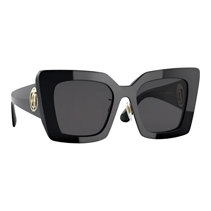Burberry Subject To Official Website Rectangular Sunglasses Women's Black-1