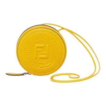 FENDI Calfskin Coin Purse Men's Yellow