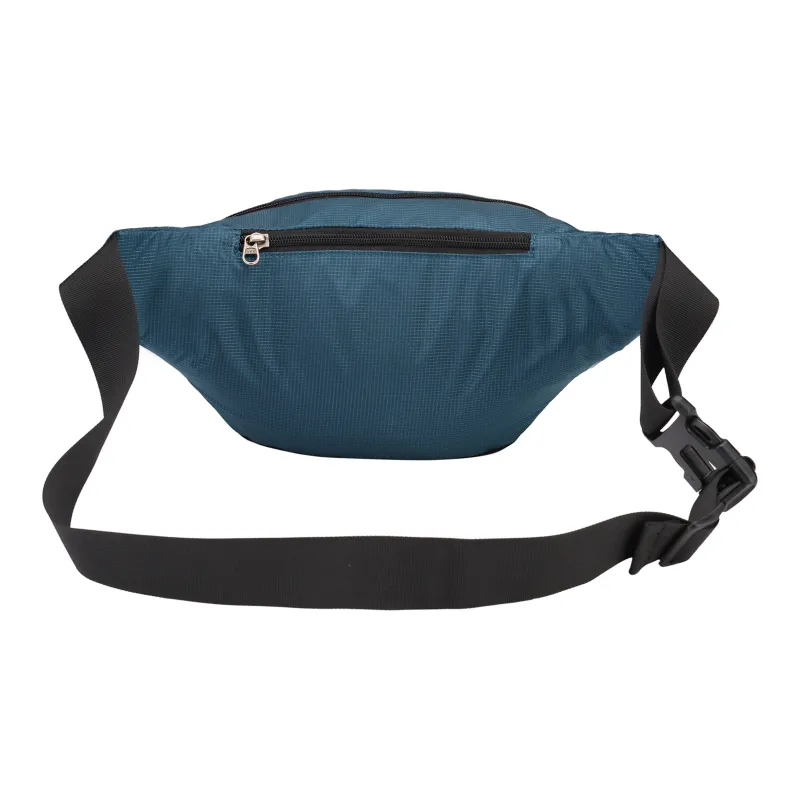 PELLIOT Polyamide Fanny Pack Medium Size Unisex Obsidian Black/Oil Green/Navy Blue-1