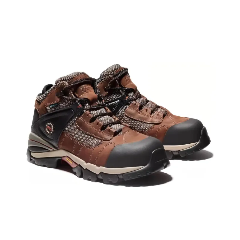 Timberland Pro Cushioning, Wear Resistant Low Top Outdoor Shoes Men's Brown Black-1