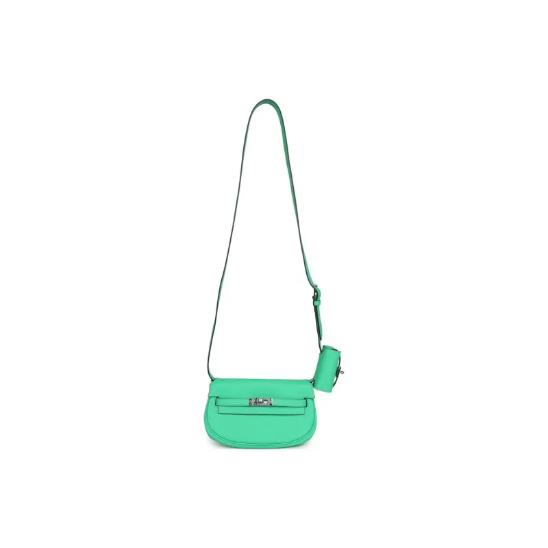 HERMES Kelly Swift Calfskin Crossbody Bag Shoulder Bag Women's 0Z Vert Comics Comic Green-7