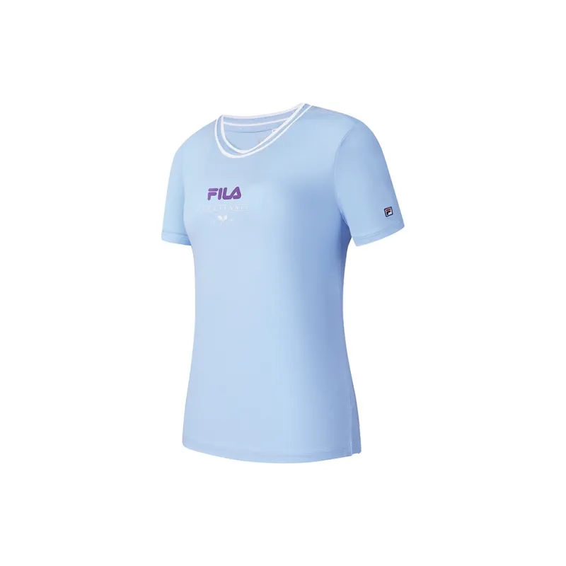 FILA T Shirts Women's Bell Blue-1