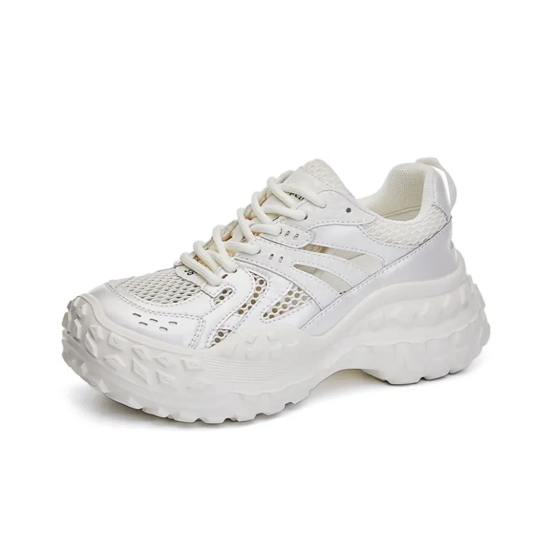 La Chapelle Slip Resistant, Abrasion Resistant, Breathable, Lightweight Low Top Chunky Sneakers Women's-1