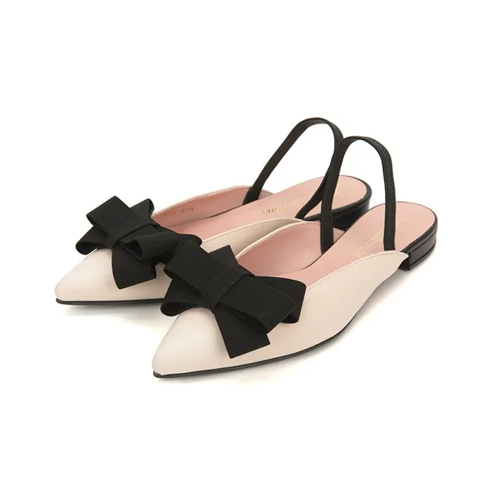 PrettyBallerinas Rubber Sole Quick Dry Wrap-toe Slippers Women's Beige-2