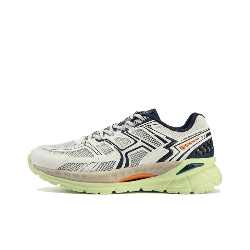 361° Cushioning, Wear Resistant Low Top Running Shoes Men's Black White Green-0