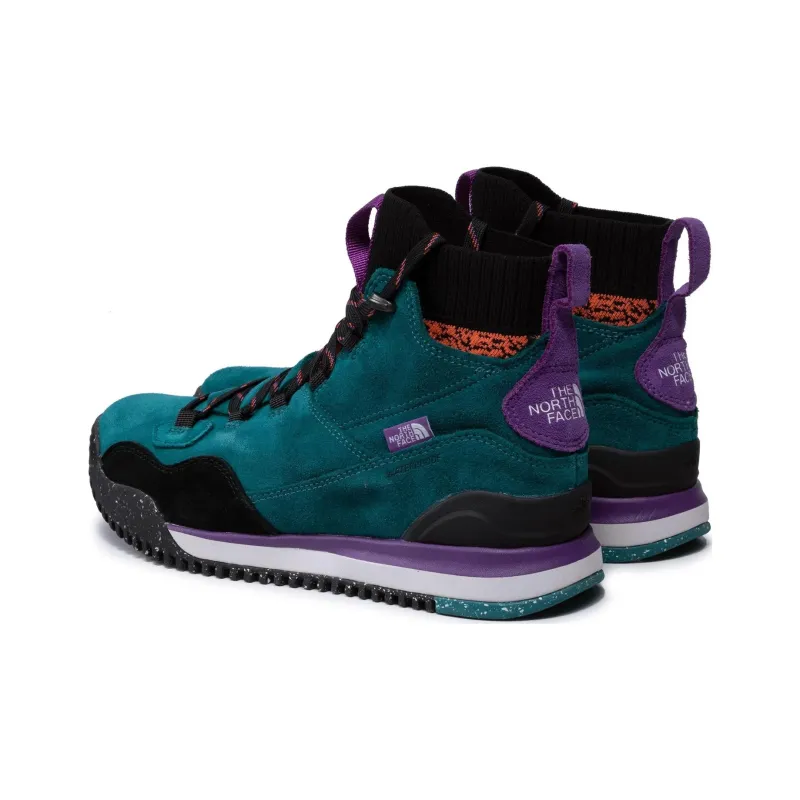 THE NORTH FACE Anti-Slip Wear-Resistant High-Top Trekking Shoes Men's Green Black-3