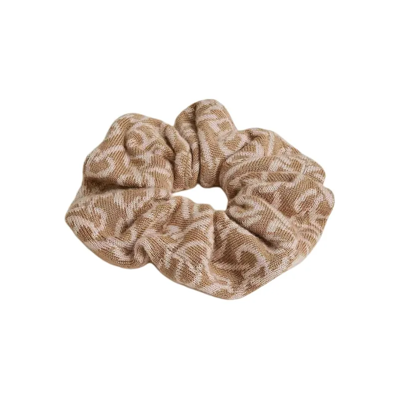 HERMES Hair Tie Women's Beige/Rose-0