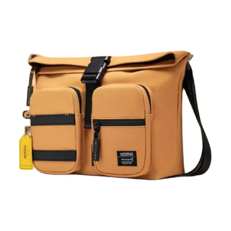 AMERICAN TOURISTER Fabric With Microfiber Leather Crossbody Bag Shoulder Bag Small Size Men's Multicolor-13