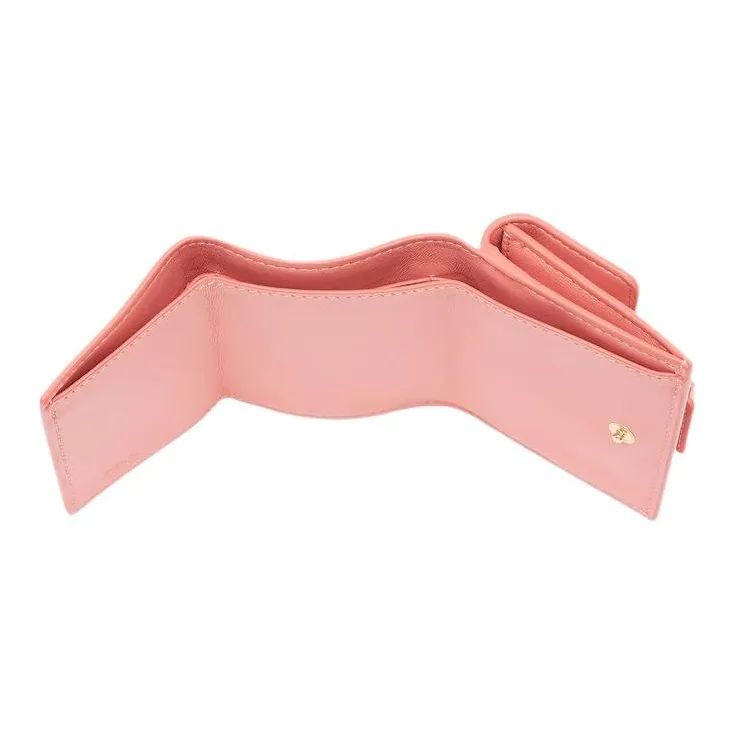FENDI Leather Wallet Women's Pink-3