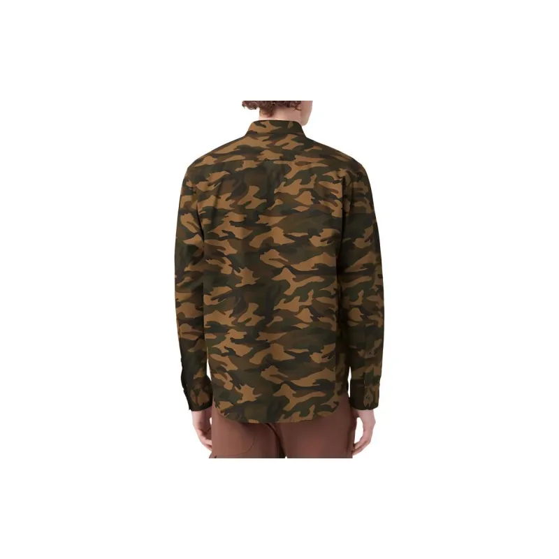 Dickies Shirt Men's Brown Camouflage-1