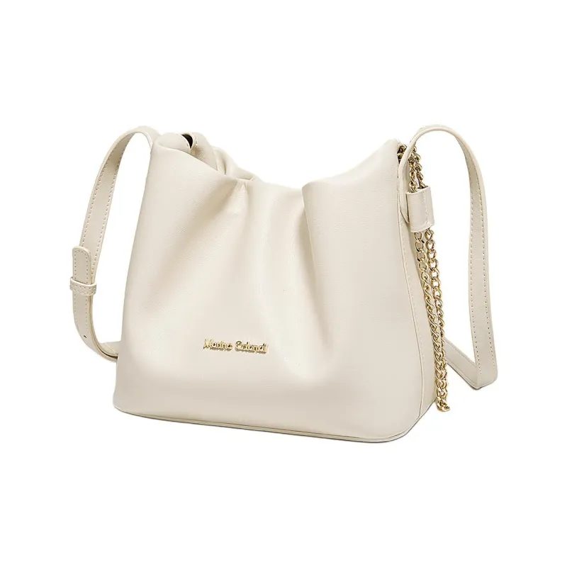 Marino Orlandi Synthetic Leather Shoulder Bag Women's White/Black-1