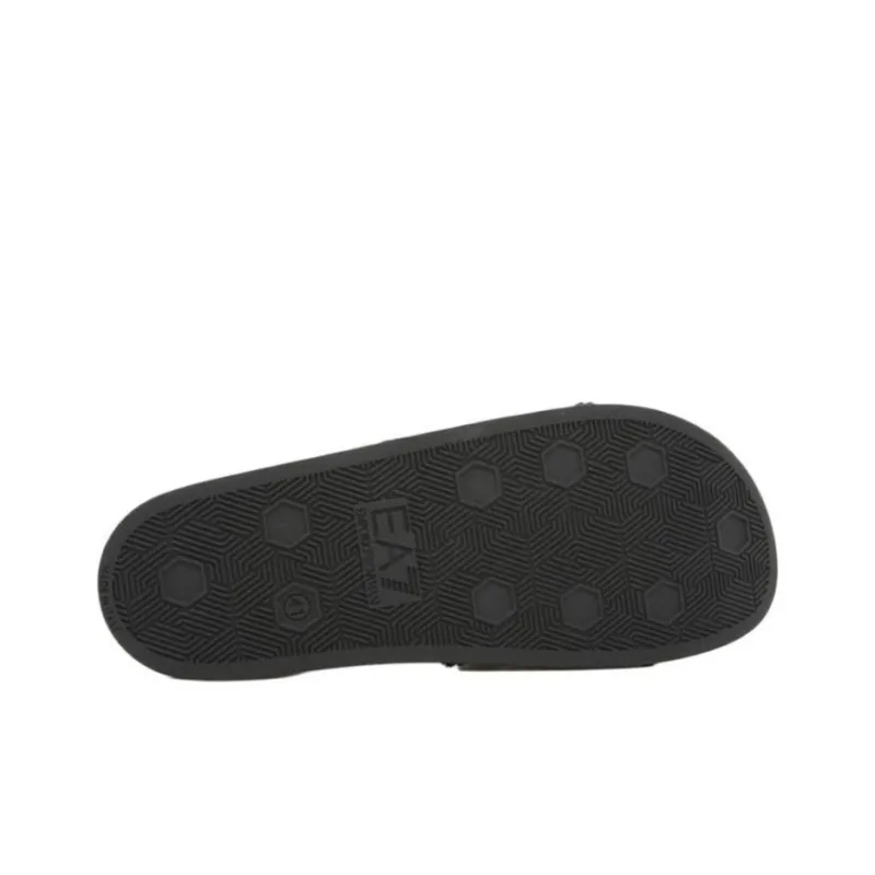 EMPORIO ARMANI EA7 Rubber Sole Abrasion Resistant Slide Slippers Men's Blue-4