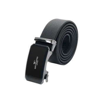 SEPTWOLVES Business Double Layer Texture Leather Belts Men's 3.5cm Width