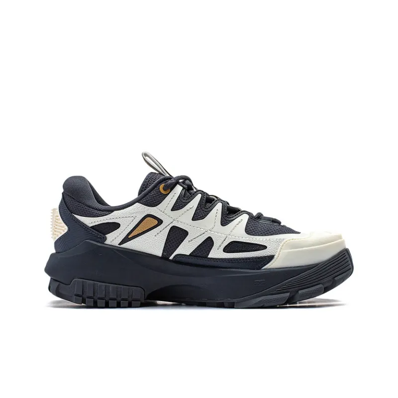 LiNing CF Tracing Collection Lin Chuan FW Anti Slip Wear Resistant Low Top Casual Shoes Men's Black White-1