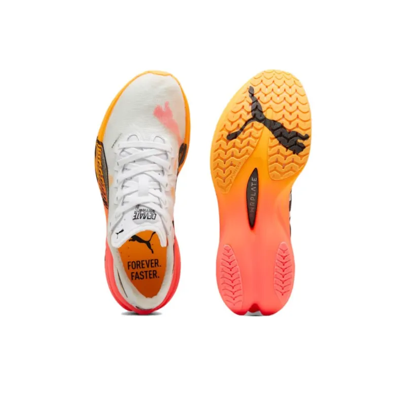 PUMA Deviate NITRO Elite Anti Slip Wear Resistant Low Top Casual Running Shoes Women's White Black-3