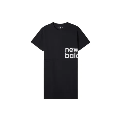 New Balance Short-Sleeved Dresses Women's Black
