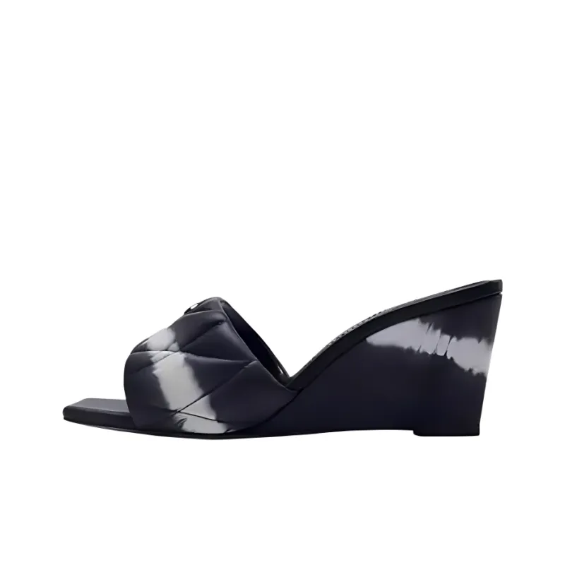 COACH Abrasion Resistant Slide Slippers 7cm Women's Black-0