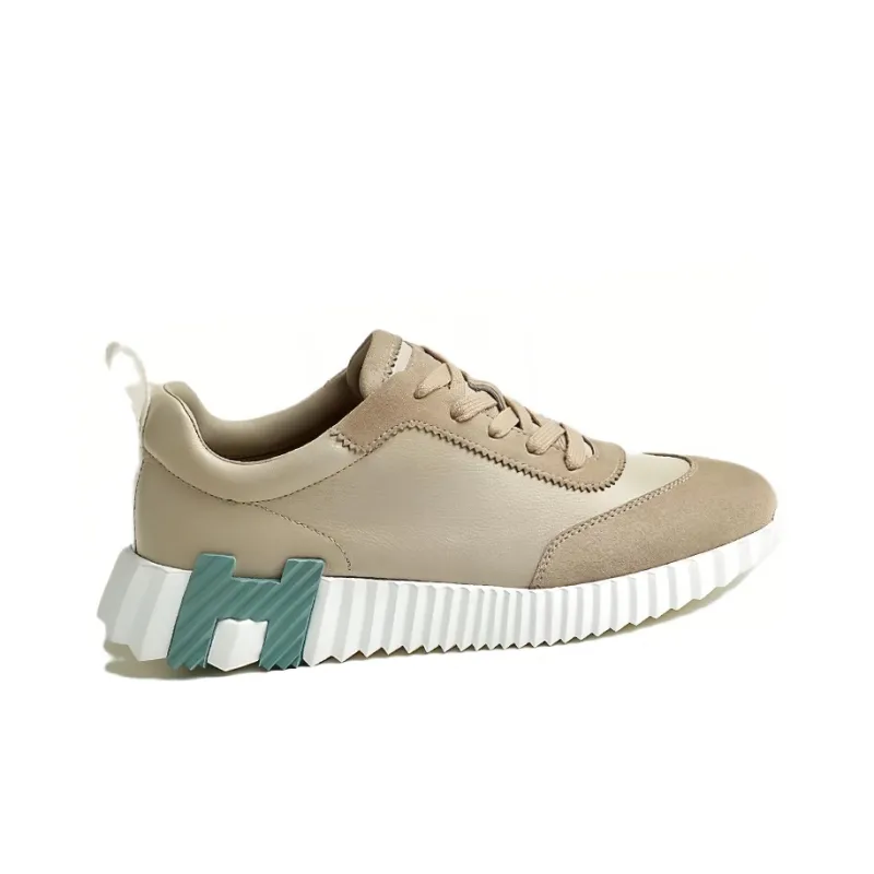 HERMES Bouncing Casual Shoes Women's Beige-2