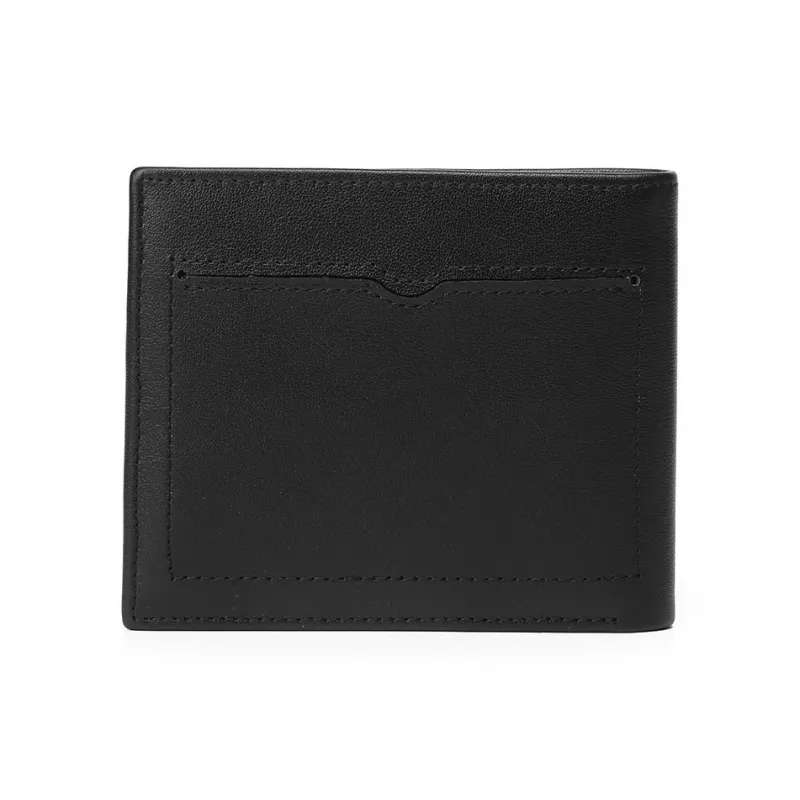 SEPTWOLVES Cow Leather Wallet Men's Black-16
