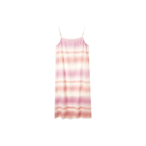 FANQIN Slip Dresses Women's Pink Purple Gradient