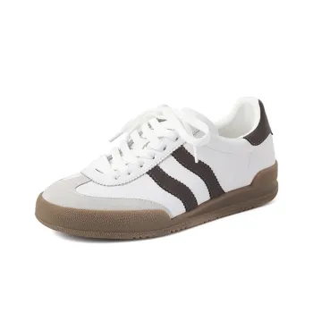 JOSINY Vintage German Army Trainers Lightweight Low Top Skateboard Shoes Women's
