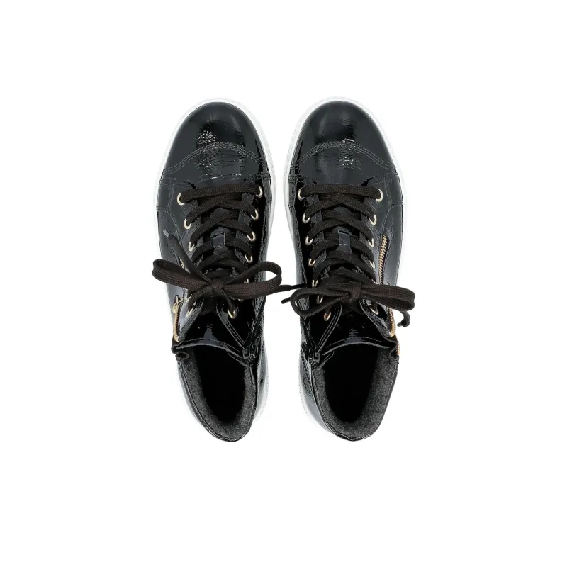 Gabor High-Top Skateboard Shoes Women's Black-2
