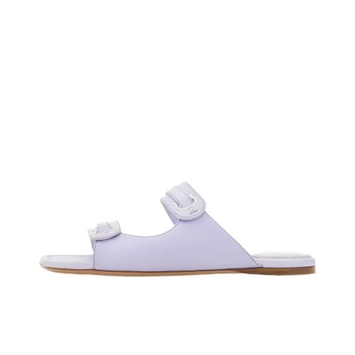 FERRAGAMO GANCINI Slide Slippers Women's Purple